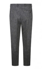 Abraham Moon Grey Tweed Trousers